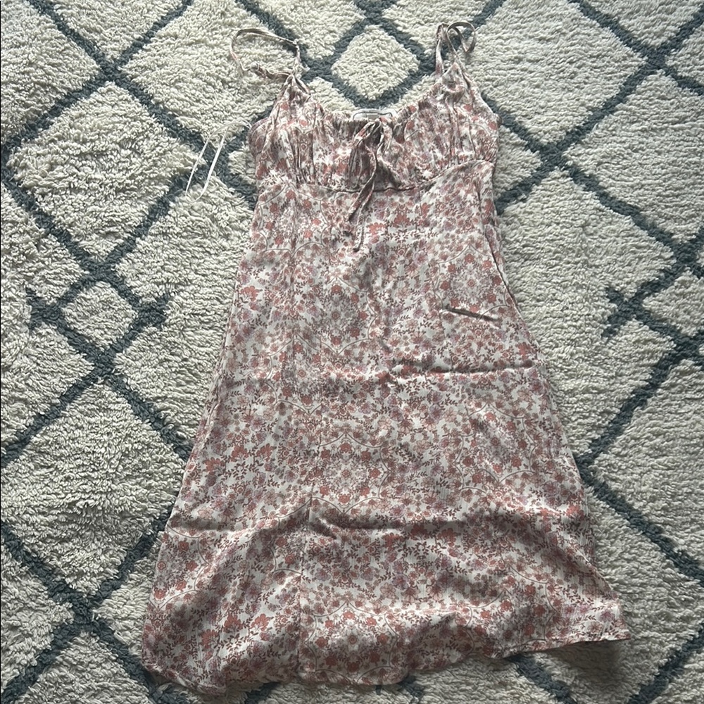 Hippie Rose Pink and White Floral Dress
